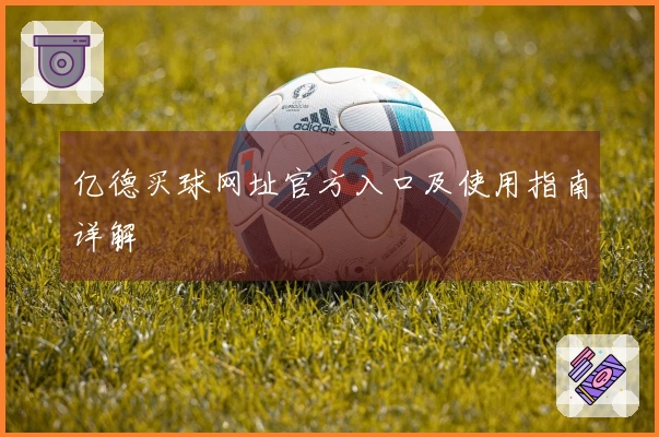 亿德买球网址官方入口及使用指南详解