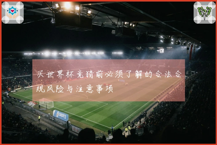 买世界杯竞猜前必须了解的合法合规风险与注意事项
